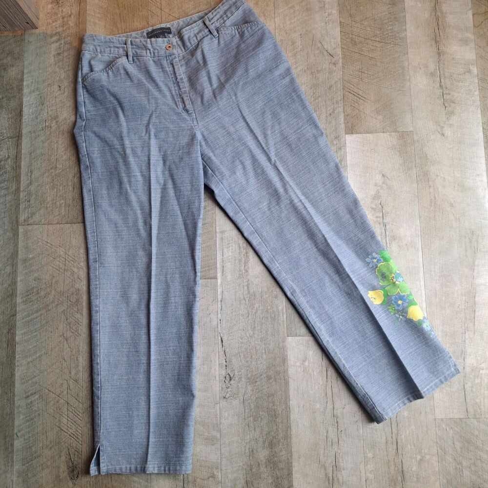 Northern Isles 100% Cotton Medium Size 10 Summer Pant Hawaiian Tropical Flower